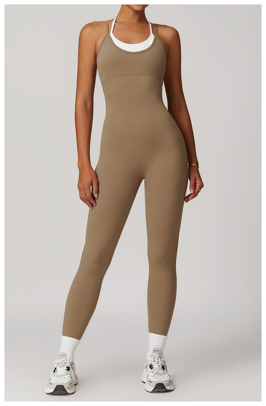 Jumpsuit Deportivo Bicolor con Tirantes Ajustables - Image 15