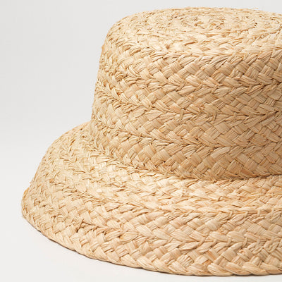 Sombrero de Paja Infantil con Ala Plegable Estilo Vintage - Image 7