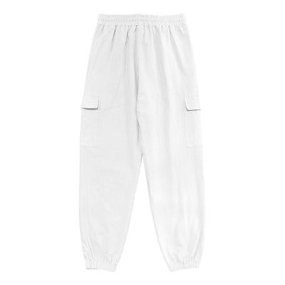 Pantalones Casuales de Algodón y Lino con Múltiples Bolsillos y Cordón Ajustable - Image 18