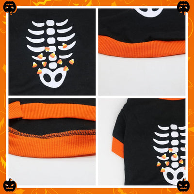 Disfraz de Esqueleto Halloween para Perros y Gatos - Sudadera Ligera para Mascotas Pequeñas - Image 5