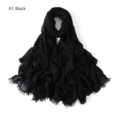 Pashmina Modal Fina Transpirable - Chal Ligero Monocromático para Mujer - Image 46