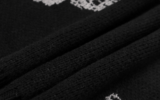 Suéter Jacquard Retro Tejido Holgado Cuello Redondo Versátil - Image 15