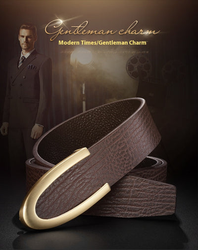 Cinturón de Cuero para Hombre con Hebilla Elegante - Estilo Ejecutivo - Image 14