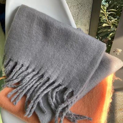 Bufanda Mohair Gruesa y Esponjosa - Abrigo Cálido de Lujo para Mujer - Image 21