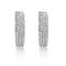 S925 Pure Plateado Full Diamond Earrings For Men's Hip-hop Earrings Grande 1pair