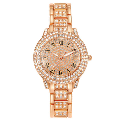 Reloj de Diamantes Digitales con Números Romanos y Brillantes para Mujer - Image 7