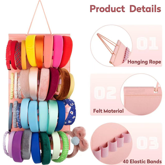 Organizador Mural de Accesorios para el Cabello con Bolsas de Fieltro - Image 15