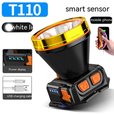 Lámpara Frontal LED de Alta Potencia con Sensor Remoto - Impermeable para Pesca y Camping - Image 12