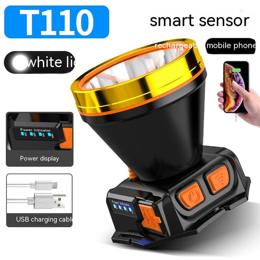 Lámpara Frontal LED de Alta Potencia con Sensor Remoto - Impermeable para Pesca y Camping - Image 12