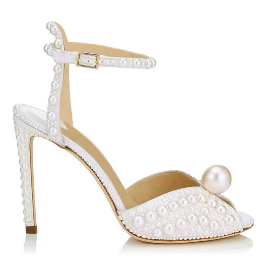 Sandalias Novia Perla Boca de Pez - Zapatos de Boda Elegantes para Mujer - Image 10