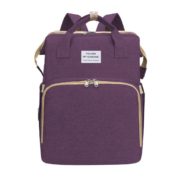Bolsa Mochila Convertible para Cuna Portátil Plegable