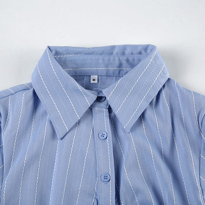Blusa Rayada Estilo Americano para Mujer - Image 15