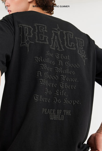 Camiseta Holgada Estampado Foam Puff para Hombre - Image 9