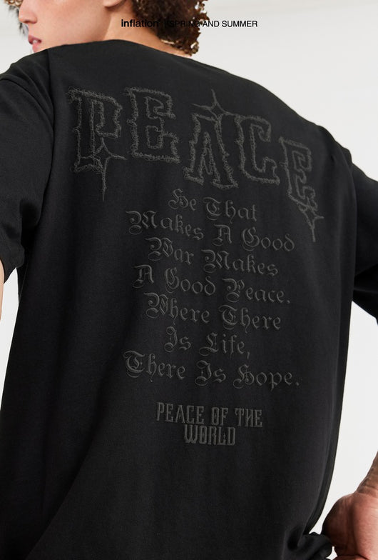 Camiseta Holgada Estampado Foam Puff para Hombre - Image 9