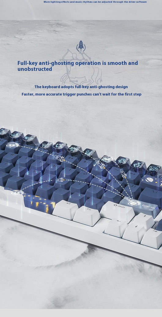 Teclado Mecánico Inalámbrico Tres Modos de Conexión - Image 23