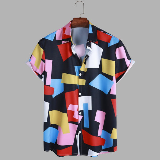 Camisa Estampado Geométrico para Hombre - Image 9