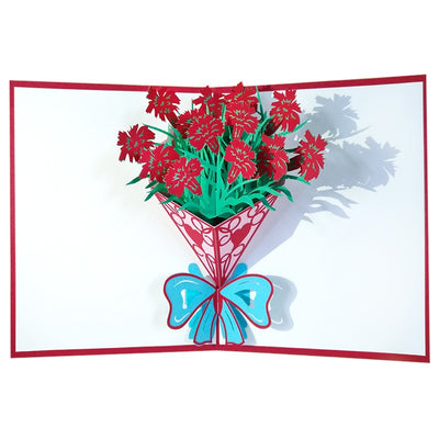 Tarjeta de Felicitación con Tallado de Rosas - Bendiciones de Cumpleaños - Image 4