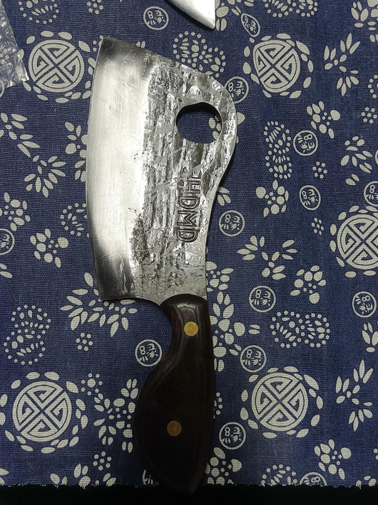 Cuchillo de Chef Hacha Fileteadora Forjada a Mano, Espiga Completa - Image 2