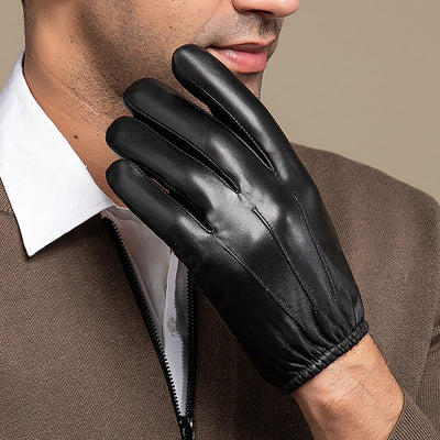 Guantes de Piel de Oveja con Forro Polar y Acolchado Térmico - Image 6