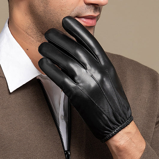 Guantes de Piel de Oveja con Forro Polar y Acolchado Térmico - Image 6