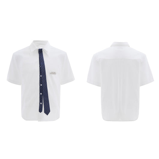 Camiseta Manga Corta Estilo Corbata Retro - Image 10