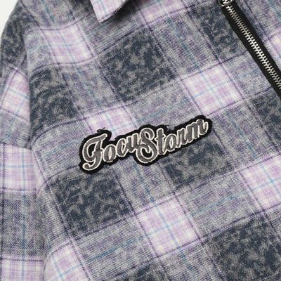 Camisa Chaqueta de Cuadros Vintage para Hombre - Image 4