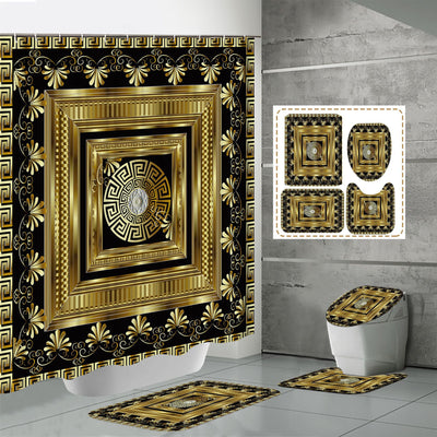 Cortina de Baño Impresa en 3D sin Perforaciones - Poliéster Premium - Image 3