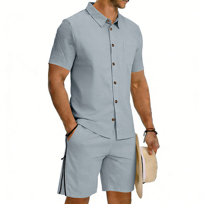 Conjunto de Dos Piezas: Camisa Manga Corta y Shorts con Cordón - Image 27