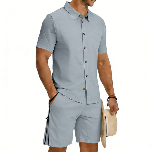 Conjunto de Dos Piezas: Camisa Manga Corta y Shorts con Cordón - Image 27