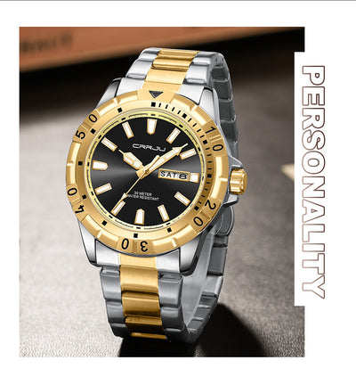 Reloj de Negocios para Hombre con Esfera Grande, Resistente al Agua y Doble Calendario - Image 16