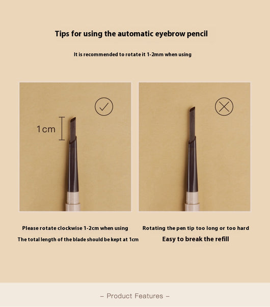 Lápiz de Cejas Doble Punta Ultra Fino Impermeable y Resistente al Sudor - Image 14