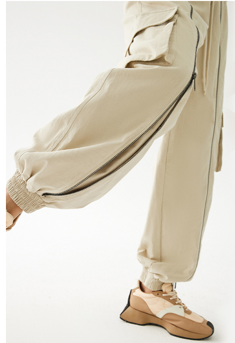 Pantalones de Trabajo Holgados con Cierre y Detalles - Image 5