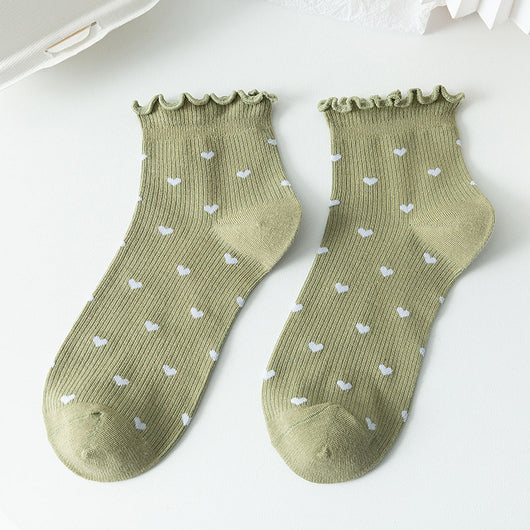 Calcetines Cortos de Encaje Japonés para Mujer - Image 4