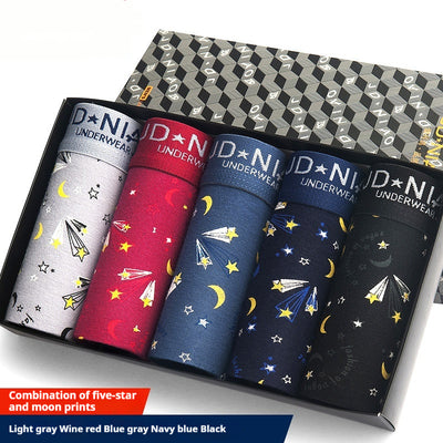 Bóxers de Algodón Estampado Transpirables para Hombre - Image 9