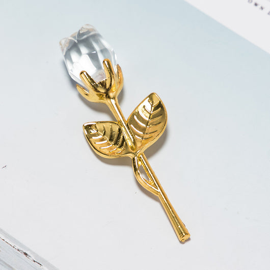 Rosa Dorada de Cristal - Regalo Romántico para San Valentín - Image 13