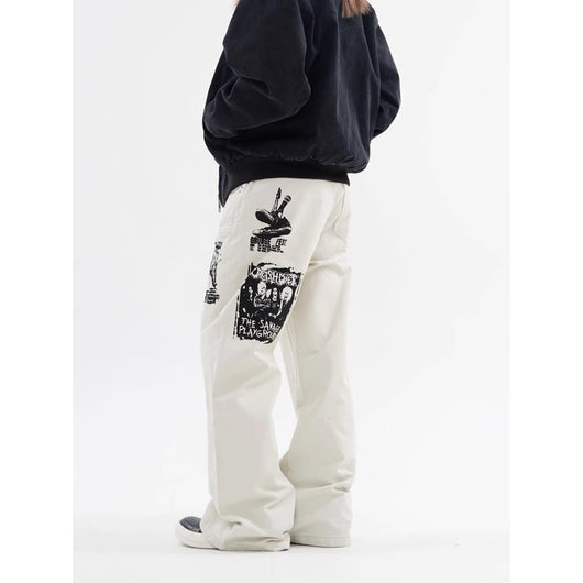 Jeans Hombre Estampado Hip Hop Primavera - Image 5