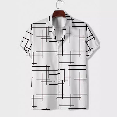 Camisa Casual de Hombre con Rayas Estampadas - Image 4