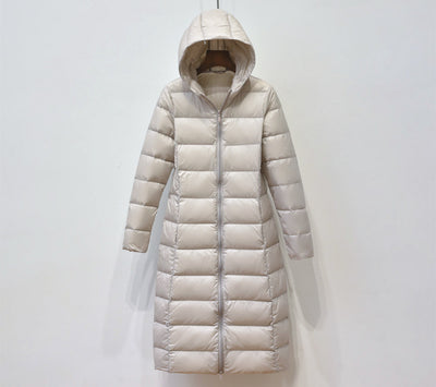 Abrigo Largo Entallado con Capucha - Diseño Elegante Bajo la Rodilla - Image 19