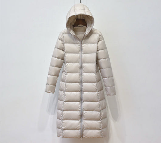 Abrigo Largo Entallado con Capucha - Diseño Elegante Bajo la Rodilla - Image 19