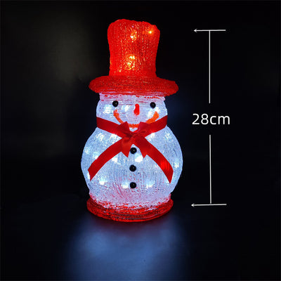 Decoración Navideña de Muñeco de Nieve en Acrílico y Resina Epoxi para Ventanas - Image 12