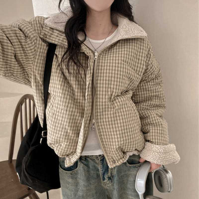 Abrigo Reversible de Algodón para Mujer - Doble Cara Cálido - Image 2
