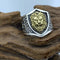 925 Sterling Plateado Domineering Lion Open Ring Sterling Plateado Ring 20 To 26
