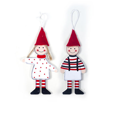 Adorno Navideño de Madera - Figuras Niño y Niña Decorativas - Image 18