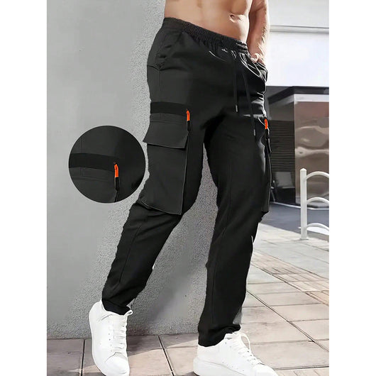 Pantalones Khaki Utility Holgados para Hombre - Estilo Casual Versátil - Image 7