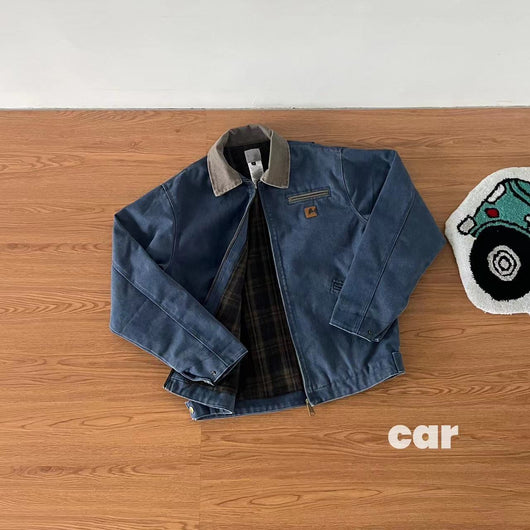 Chaqueta de Cuero con Cierre Tooling Corta y Ancha para Hombre - Image 11