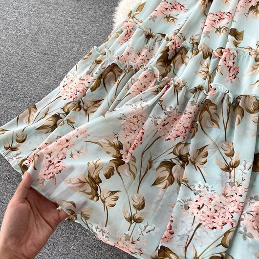 Vestido Ligero de Verano con Escote Floral en Gasa - Image 7