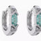 Eye Of Horus Earrings 925 Plateado-plated Earrings Aqua Verde A Pair