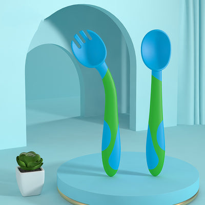 Set de Cubiertos Infantiles con Cuchara Giratoria y Tenedor de Entrenamiento - Image 20