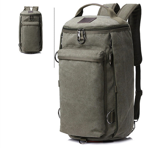 Mochila de Lona Multifuncional de Gran Capacidad para Hombre - Image 15