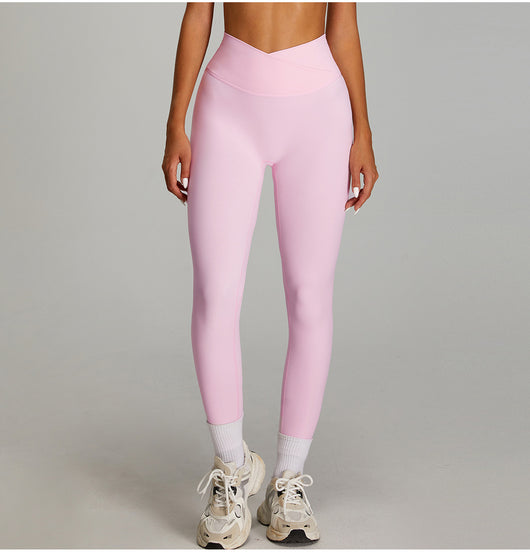 Pantalones Deportivos Cintura Alta Efecto Desnudo Mujer - Secado Rápido y Ajuste Perfecto - Image 11